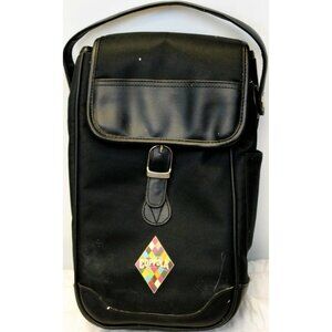 Francis Coppola Diamond Collection Black Bag Insulated Wine Holder Tote Top Load